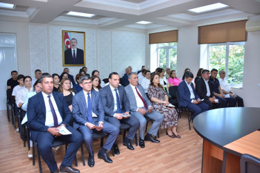 Şamaxıda 26 iyun – "Narkotik vasitələrin sui-istifadəsi və qanunsuz dövriyyəsi ilə Beynəlxalq Mübarizə Günü" çərçivəsində tədbir keçirilib