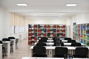 İlham Əliyev Şamaxı Avropa liseyinin yeni binasının açılışında iştirak edib