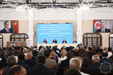 Aqrar sahədə yeni Dövlət Proqramının müzakirəsi ilə bağlı İsmayıllı rayonunda regional müşavirə keçirilib