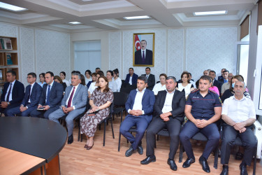 Şamaxıda 26 iyun – "Narkotik vasitələrin sui-istifadəsi və qanunsuz dövriyyəsi ilə Beynəlxalq Mübarizə Günü" çərçivəsində tədbir keçirilib