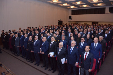 Şamaxıda 2025-ci ilin sosial-iqtisadi inkişafının yekunlarına və qarşıda duran vəzifələrə həsr edilmiş hesabat yığıncağı keçirilib