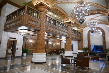 İlham Əliyev və birinci xanım Mehriban Əliyeva Şamaxıda “Pirqulu Park” hotelinin açılışında iştirak ediblər