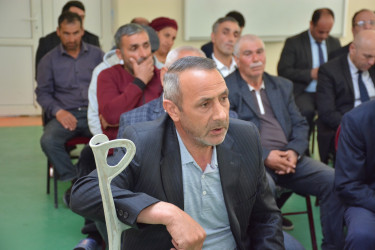 Rayon İcra Hakimiyyəti başçısının növbəti səyyar qəbulu rayonun İkinci Çaylı kənd sakinləri ilə keçirilib
