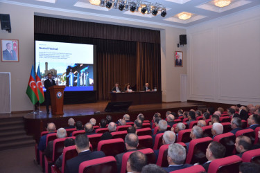 Şamaxıda 2025-ci ilin sosial-iqtisadi inkişafının yekunlarına və qarşıda duran vəzifələrə həsr edilmiş hesabat yığıncağı keçirilib