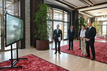 İlham Əliyev Şamaxıda “Meysari Grand Hotel & SPA” kompleksinin açılışında iştirak edib
