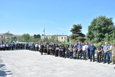 Şamaxıda 27 sentyabr - Anım Günününə həsr olunmuş tədbirdə şəhidlərin əziz xatirəsi yad edilib