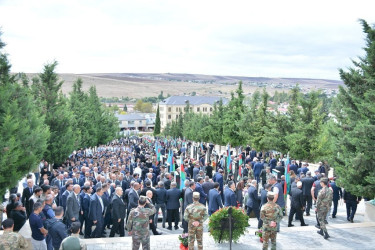 Şamaxıda şəhidlərin əziz xatirəsi yad edilib