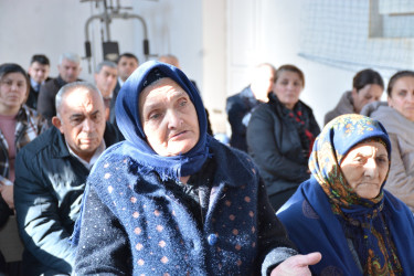 Şamaxı RİH başçısının növbəti səyyar qəbulu rayonun Böyük Xınıslı kənd sakinləri ilə keçirilib