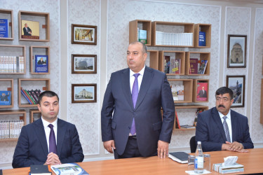 Energetiklər Günü münasibətilə Şamaxı Rayon İcra Hakimiyyətinin inzibati binasında “Şimal-Qərb” Regional Enerji Təchizat və Satış İdarəsinin Şamaxı Elektrik Şəbəkəsinin əməkdaşları ilə görüş keçirilib