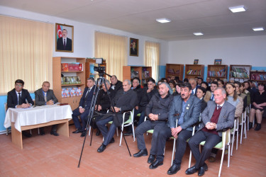 Şamaxı RİH başçısının növbəti səyyar qəbulu rayonun Çuxuryurd kənd sakinləri ilə keçirilib