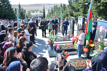 Şamaxıda 27 sentyabr - Anım Günününə həsr olunmuş tədbirdə şəhidlərin əziz xatirəsi yad edilib