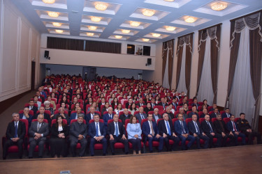 Şamaxıda Ümummilli Lider Heydər Əliyevin anadan olmasının 102-ci ildönümünə həsr olunmuş tədbir keçirilib