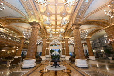 İlham Əliyev və birinci xanım Mehriban Əliyeva Şamaxıda “Pirqulu Park” hotelinin açılışında iştirak ediblər