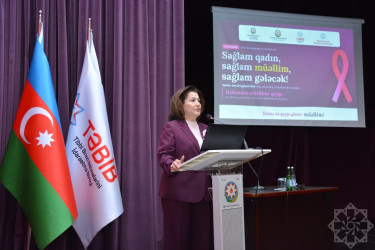 Şamaxıda "Süd vəzi xərçənginin erkən aşkarlanması sağlam gələcəyin təminatıdır" mövzusunda konfrans keçirilib