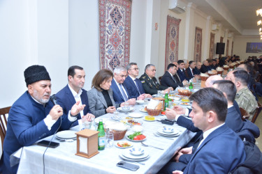 Şamaxı rayonunda iftar məclisi təşkil olunub