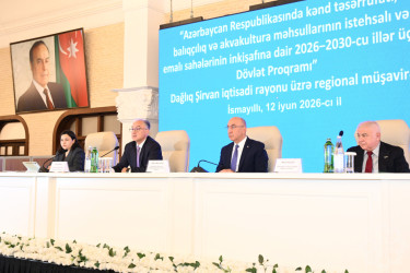 Aqrar sahədə yeni Dövlət Proqramının müzakirəsi ilə bağlı İsmayıllı rayonunda regional müşavirə keçirilib