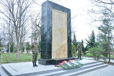 Şamaxı rayonunda 31 Mart - Azərbaycanlıların Soyqırımı Günü əlaqədar soyqırımı qurbanlarının xatirəsi anılıb