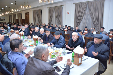 Şamaxı rayonunda iftar məclisi təşkil olunub