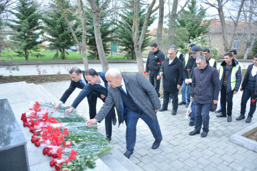 Şamaxı rayonunda 31 Mart - Azərbaycanlıların Soyqırımı Günü əlaqədar soyqırımı qurbanlarının xatirəsi anılıb