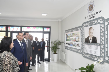 Şamaxı rayonunun Bağırlı kəndində Heydər Əliyev Fondu tərəfindən inşa olunan yeni məktəb binası istifadəyə verilib