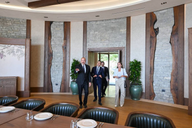 İlham Əliyev Şamaxıda “Meysari Grand Hotel & SPA” kompleksinin açılışında iştirak edib