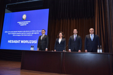 Şamaxıda 2025-ci ilin sosial-iqtisadi inkişafının yekunlarına və qarşıda duran vəzifələrə həsr edilmiş hesabat yığıncağı keçirilib