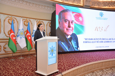 Ümummilli Lider Heydər Əliyevin anadan olmasının 103-cü ildönümü münasibətilə “Heydər Əliyevin ideyaları ilə formalaşan müasir Azərbaycan” mövzusunda tədbir keçirilib