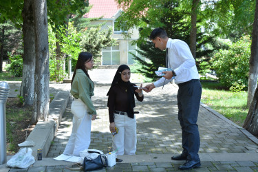 Şamaxıda 26 iyun – "Narkotik vasitələrin sui-istifadəsi və qanunsuz dövriyyəsi ilə Beynəlxalq Mübarizə Günü" çərçivəsində tədbir keçirilib