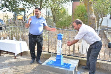 Şamaxı rayonunun Mərzəndiyə kəndində içməli su layihəsi həyata keçirilib