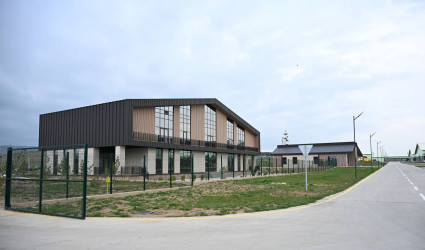 İlham Əliyev Şamaxıda "Şirvan Aqro" heyvandarlıq kompleksinin açılışında iştirak edib