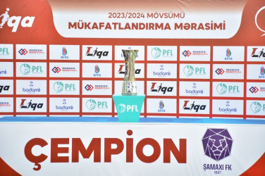 "Şamaxı" futbol klubunun mükafatlandırılma mərasimi keçirilib