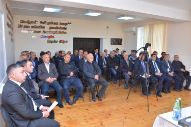 Rayon İcra Hakimiyyəti başçısının növbəti səyyar qəbulu rayonun Şərədil kənd sakinləri ilə keçirilib