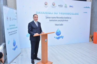 Şamaxı rayonunun Mərzəndiyə kəndində içməli su layihəsi həyata keçirilib