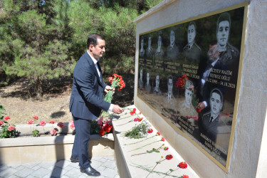 Şamaxıda 27 sentyabr - Anım Günününə həsr olunmuş tədbirdə şəhidlərin əziz xatirəsi yad edilib