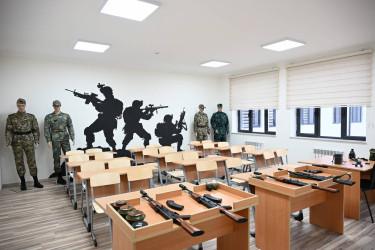 İlham Əliyev Şamaxı Avropa liseyinin yeni binasının açılışında iştirak edib