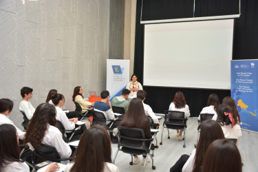 ADA Universiteti İnkişaf və Diplomatiya İnstitutu tərəfindən Şamaxı Yaradıcılıq Mərkəzində Avropa İttifaqına (Aİ) həsr olunmuş məlumat günü təşkil edilib