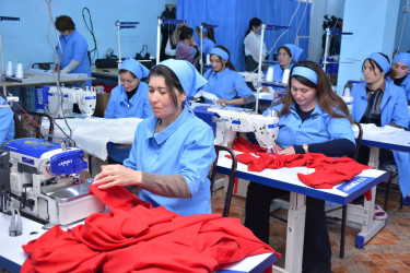 "Tənha Anaların Sosial İnkişafına Dəstək" layihəsi çərçivəsində Şamaxı rayonunun Göylər kəndində sosial müəssisə açılıb