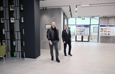 İlham Əliyev Şamaxıda "Şirvan Aqro" heyvandarlıq kompleksinin açılışında iştirak edib