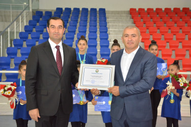 Ümummilli Lider Heydər Əliyevin 100 illik yubileyinə həsr olunmuş Beynəlxalq yarışın qalibi olmuş rayon gimnastları ilə görüş