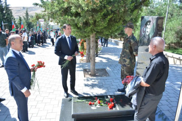 Şamaxıda 27 sentyabr - Anım Günününə həsr olunmuş tədbirdə şəhidlərin əziz xatirəsi yad edilib