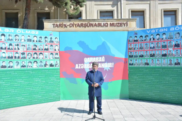Şamaxıda 27 sentyabr - Anım Günününə həsr olunmuş tədbirdə şəhidlərin əziz xatirəsi yad edilib
