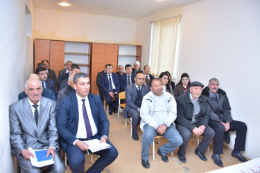 Rayon İcra Hakimiyyəti başçısının növbəti səyyar qəbulu rayonun Laləzar kənd sakinləri ilə keçirilib