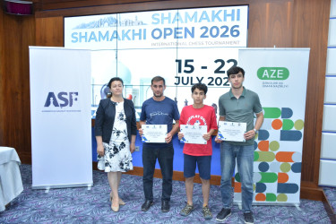 “Azərbaycan Şahmat Turu” çərçivəsində “Shamakhi Open 2026” Beynəlxalq Şahmat Festivalı keçirilib