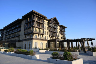 İlham Əliyev Şamaxıda “Meysari Grand Hotel & SPA” kompleksinin açılışında iştirak edib