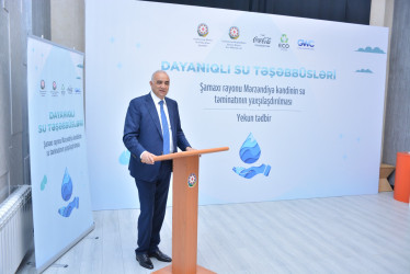 Şamaxı rayonunun Mərzəndiyə kəndində içməli su layihəsi həyata keçirilib