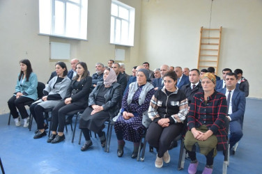 Şamaxı RİH başçısının növbəti səyyar qəbulu rayonun Hacılı kənd sakinləri ilə keçirilib