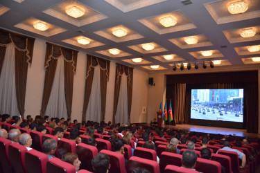 Şamaxıda “Heydər Əliyev və Azərbaycanda ordu quruculuğu” mövzusunda tədbir keçirilib