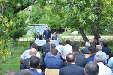 Rayon İcra Hakimiyyəti başçısının növbəti səyyar qəbulu rayonun Talışnuru kənd sakinləri ilə keçirilib