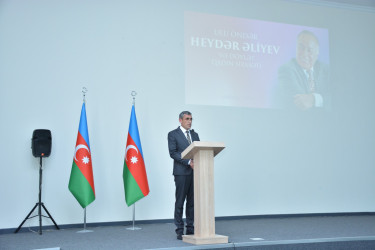 Şamaxıda Ulu Öndər Heydər Əliyevin anadan olmasının 103-cü ildönümünə həsr olunmuş “Ulu Öndər Heydər Əliyev və dövlət qadın siyasəti” adlı konfrans keçirilib