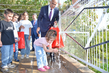 Şamaxı rayonunun Mərzəndiyə kəndində içməli su layihəsi həyata keçirilib
